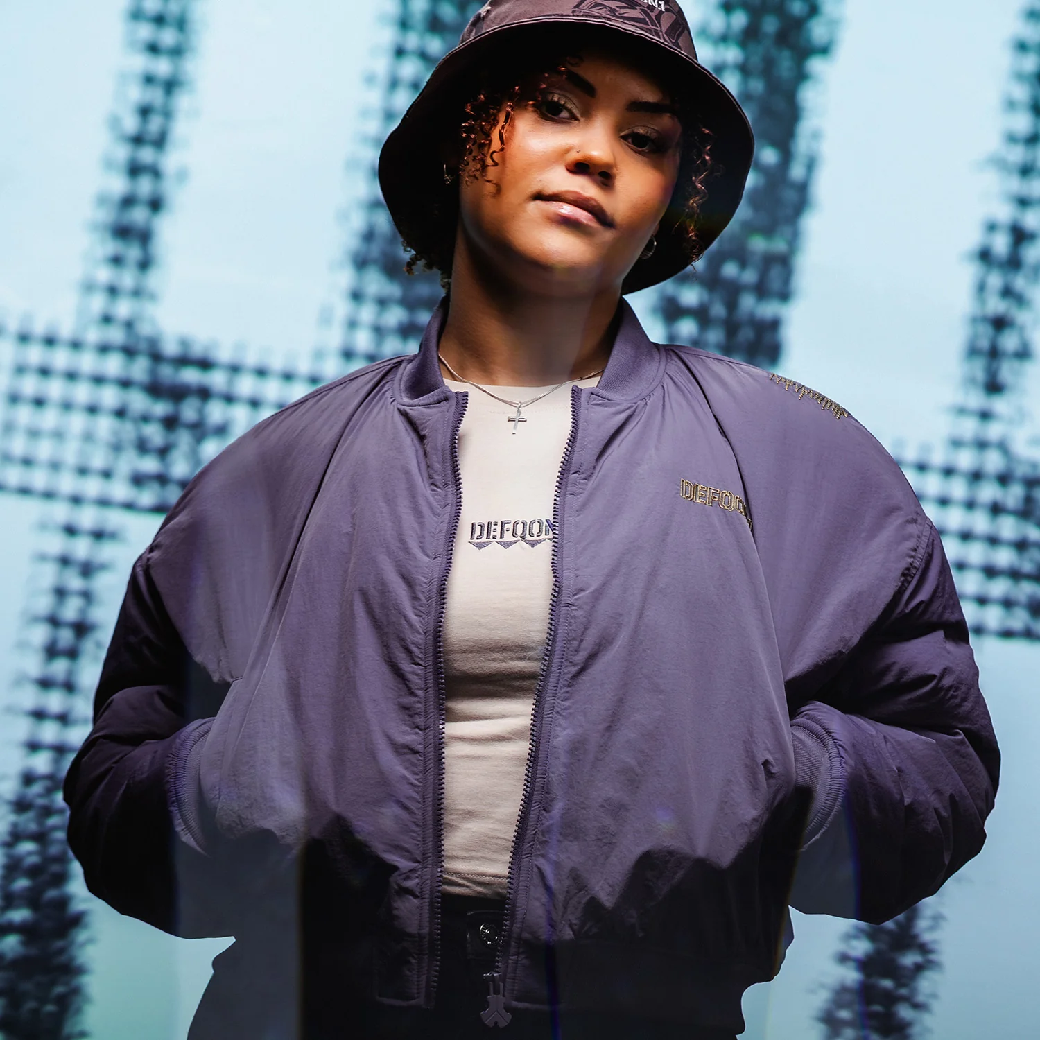 Defqon.1 Nightshade oversized Bomber jacket - Image 5
