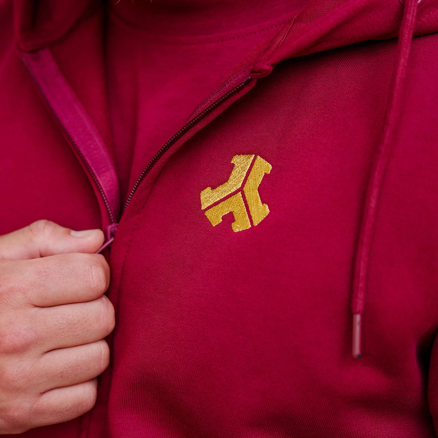 Defqon.1 Essential bordeaux hooded zip - Image 4