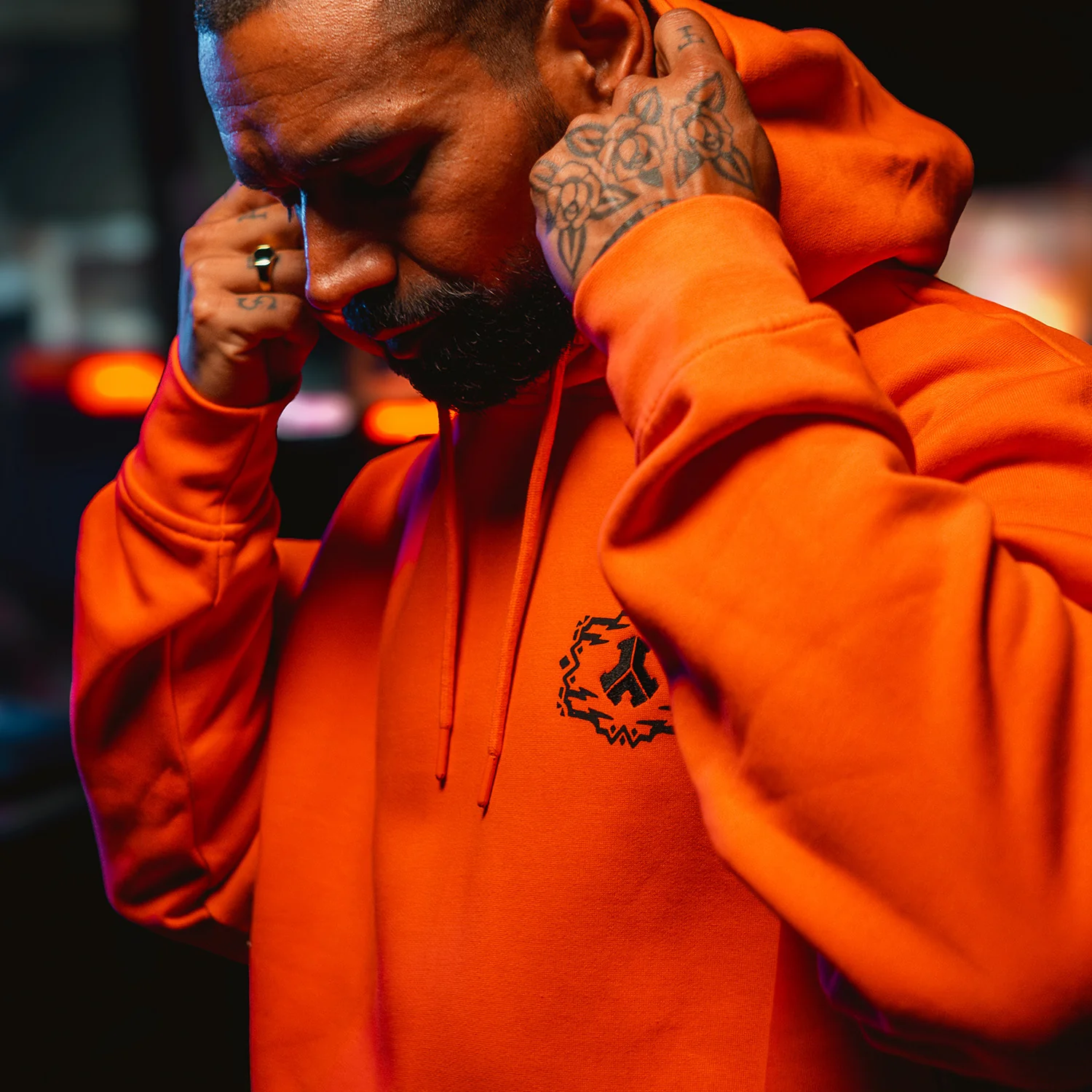 Defqon.1 Warm orange oversized Hoodie - Image 4