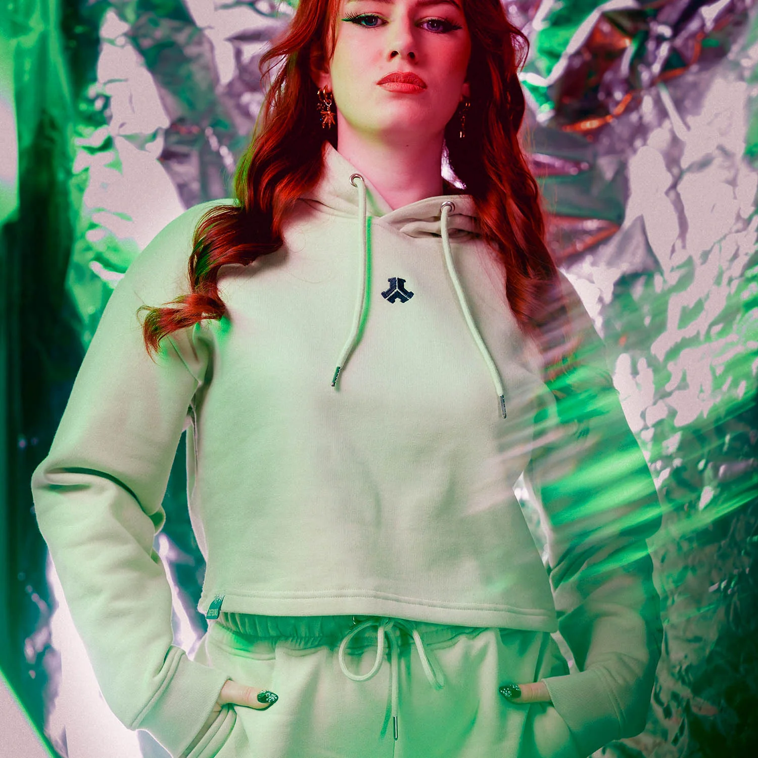 Defqon.1 Cropped Lime Hoodie - Image 4