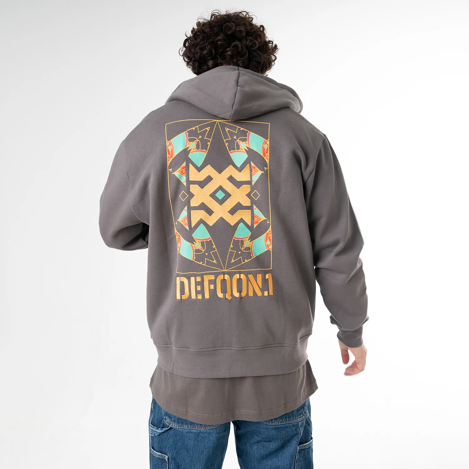Defqon.1 Kick Off Mole grey Hooded zip - Image 5