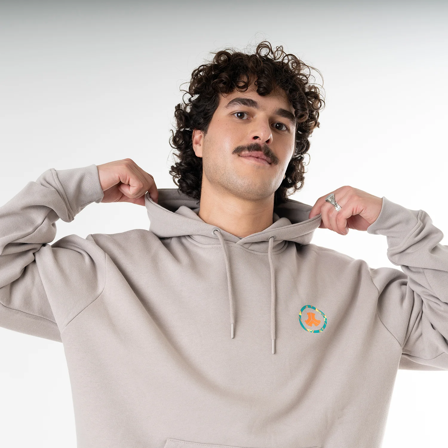 Defqon.1 Kick Off Stone Oversized Hoodie - Image 4