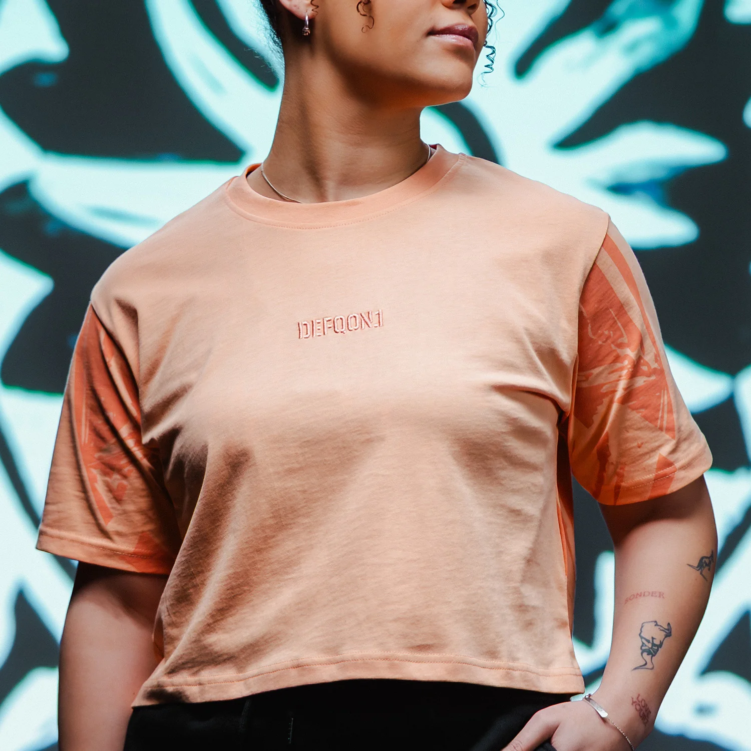 Defqon.1 Peach oversized Short tee - Image 4