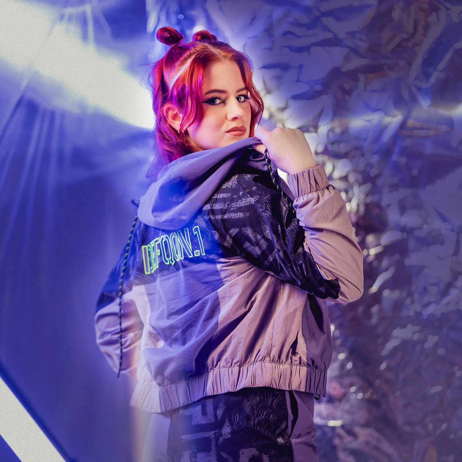 Defqon.1 Midnight Purple Cropped Track jacket - Image 4