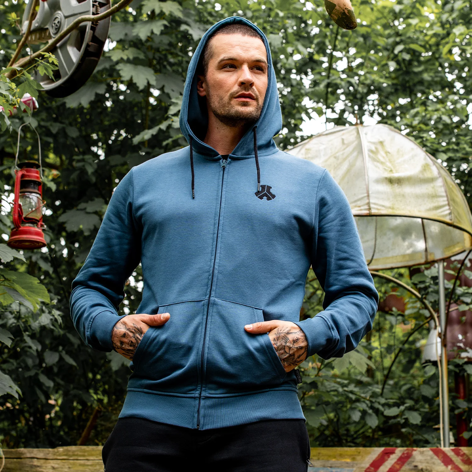 Defqon.1 Steel blue hooded zip - Image 4